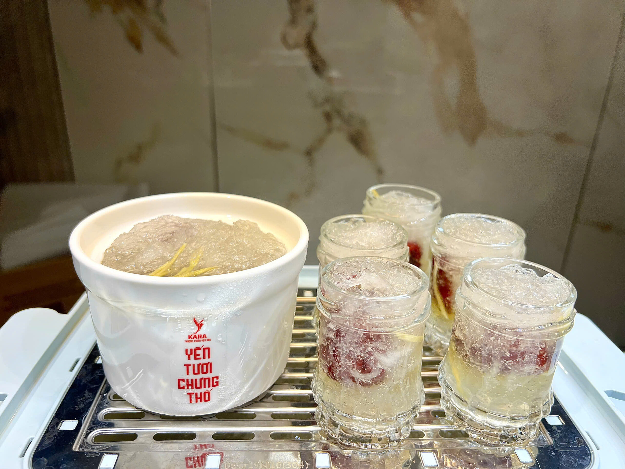 Yến chưng tươi cho mẹ bầu buổi sáng, ít/không đường, giao nóng 2 giờ